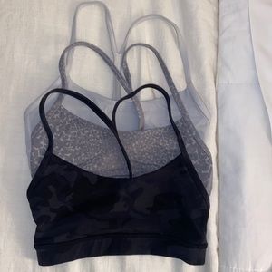 Set of 3 lululemon Flow Y Bras